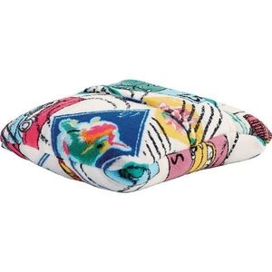 Vera Bradley Cuban Postage Stamps Plush Fleece Travel Blanket